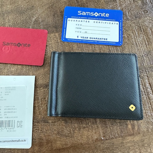 NEW Samsonite Wallet in black leather - Picture 4 of 6